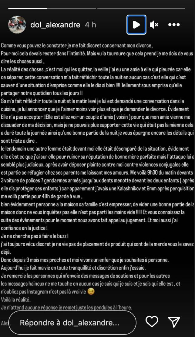 Alexandre Dol (Familles nombreuses) accusé de violences conjugales, il se défend