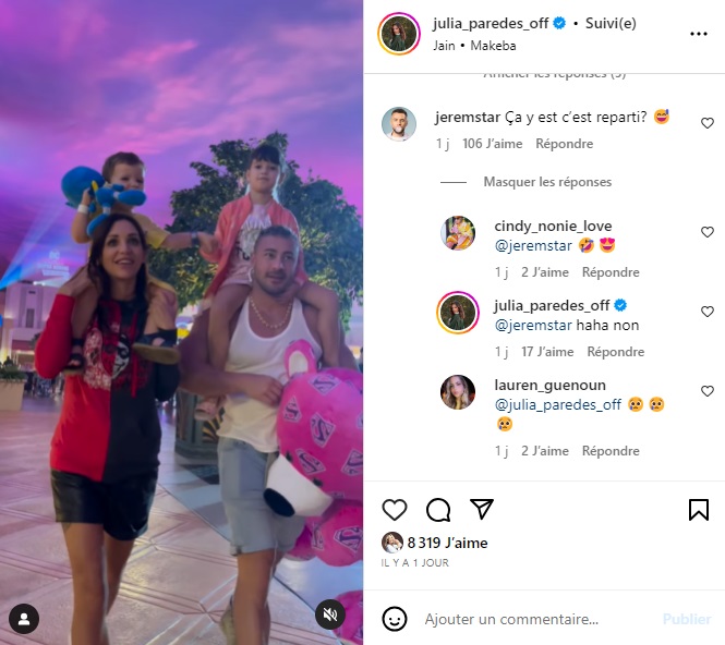 Julia Paredes à nouveau en couple avec son ex Maxime ? Cette confidence qui en dit long !