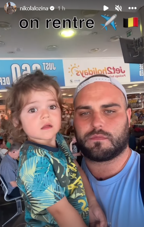 Nikola Lozina : retour de vacances chaotique avec son papa "Si tu filmes ça je te casse les dents"