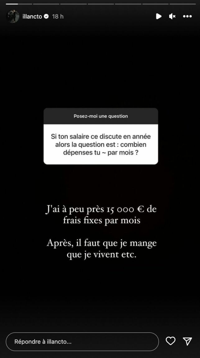 Illan Castronovo dévoile le montant faramineux de ses dépenses et c’est impressionnant !