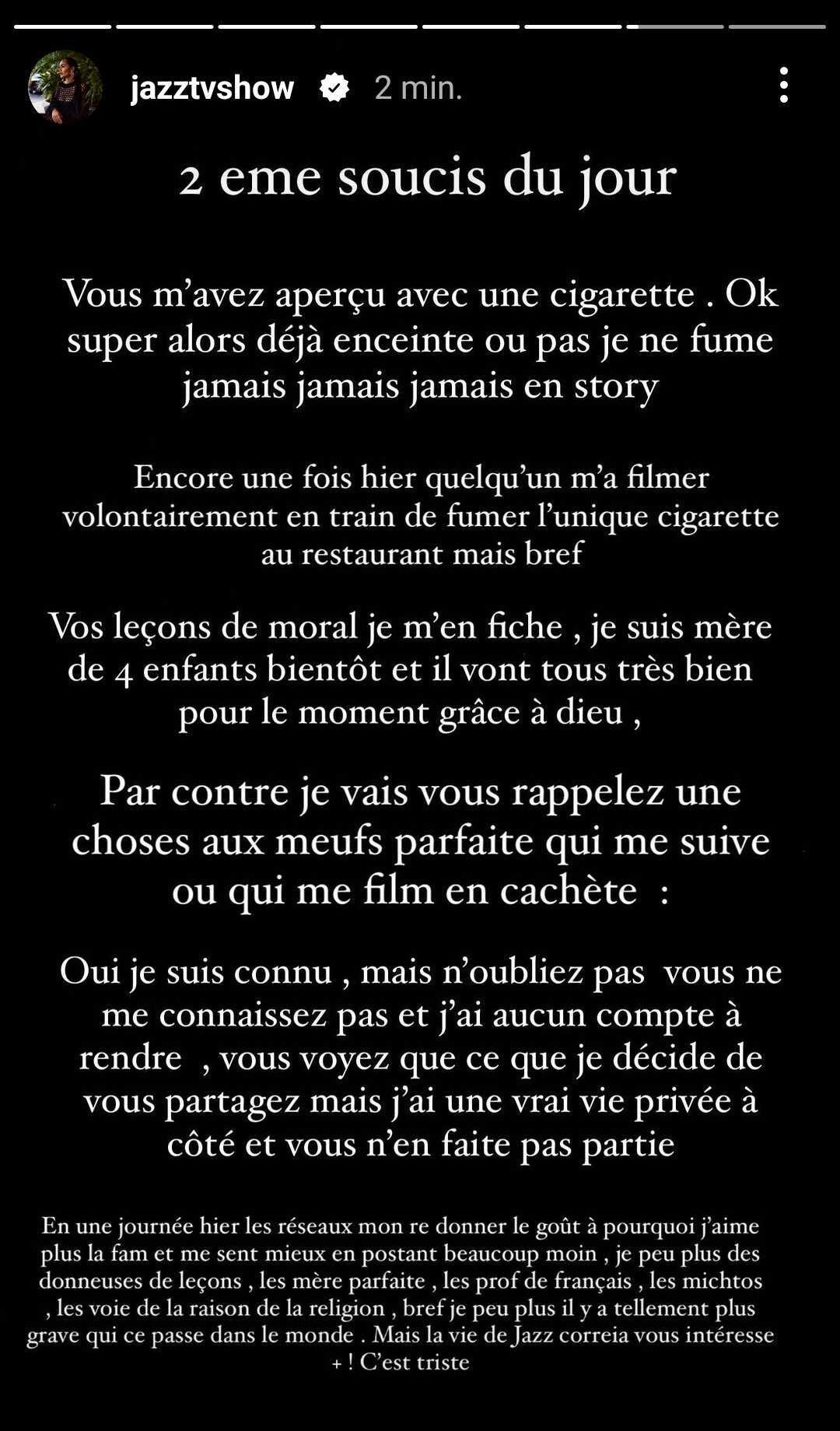 Jazz Correia enceinte au cœur d’une bagarre ? Elle prend la parole suite à la vidéo choc !