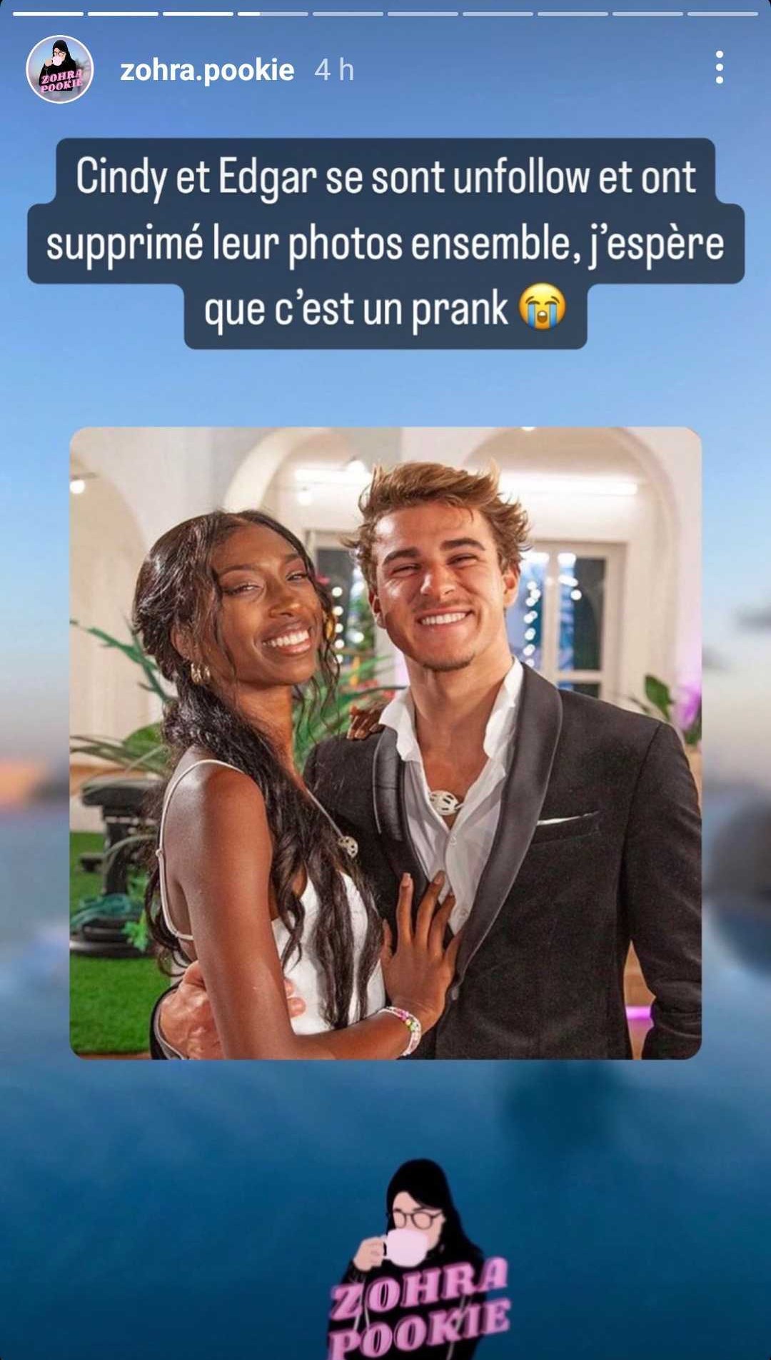 Cindy et Edgar (Love Island) séparés ! "Je ne suis plus avec Edgar contre mon gré"