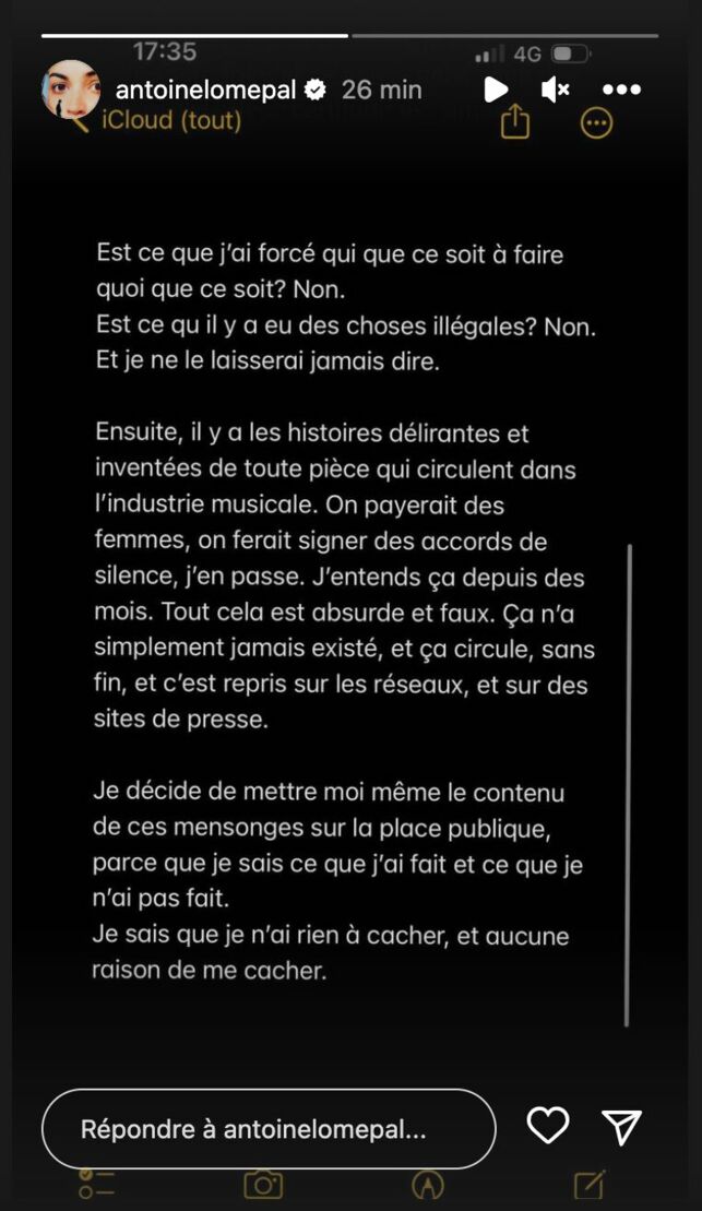 Lomepal accusé de viol : sous le coup d'une enquête, le rappeur prend la parole