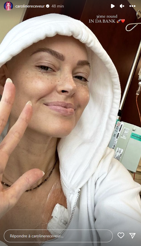 Caroline Receveur face au cancer : elle partage un nouveau cliché et se confie "Je suis à mi-chemin"