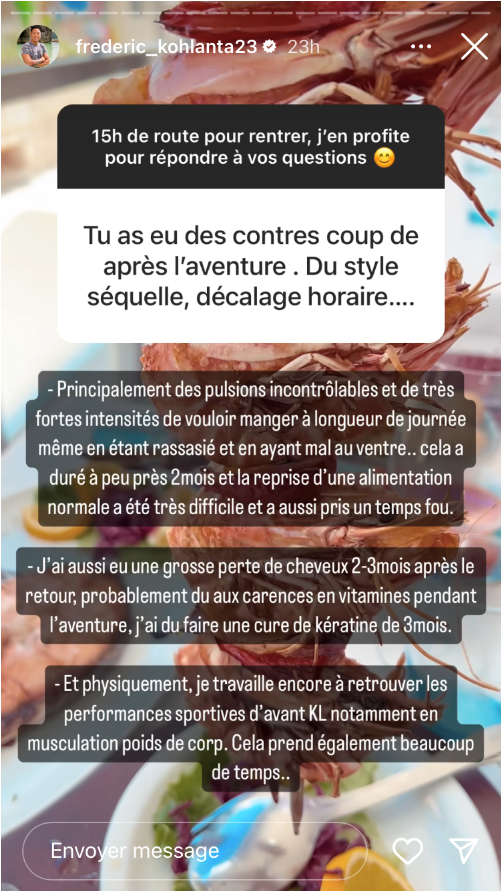 Koh-Lanta : Frédéric raconte le contrecoup de son aventure