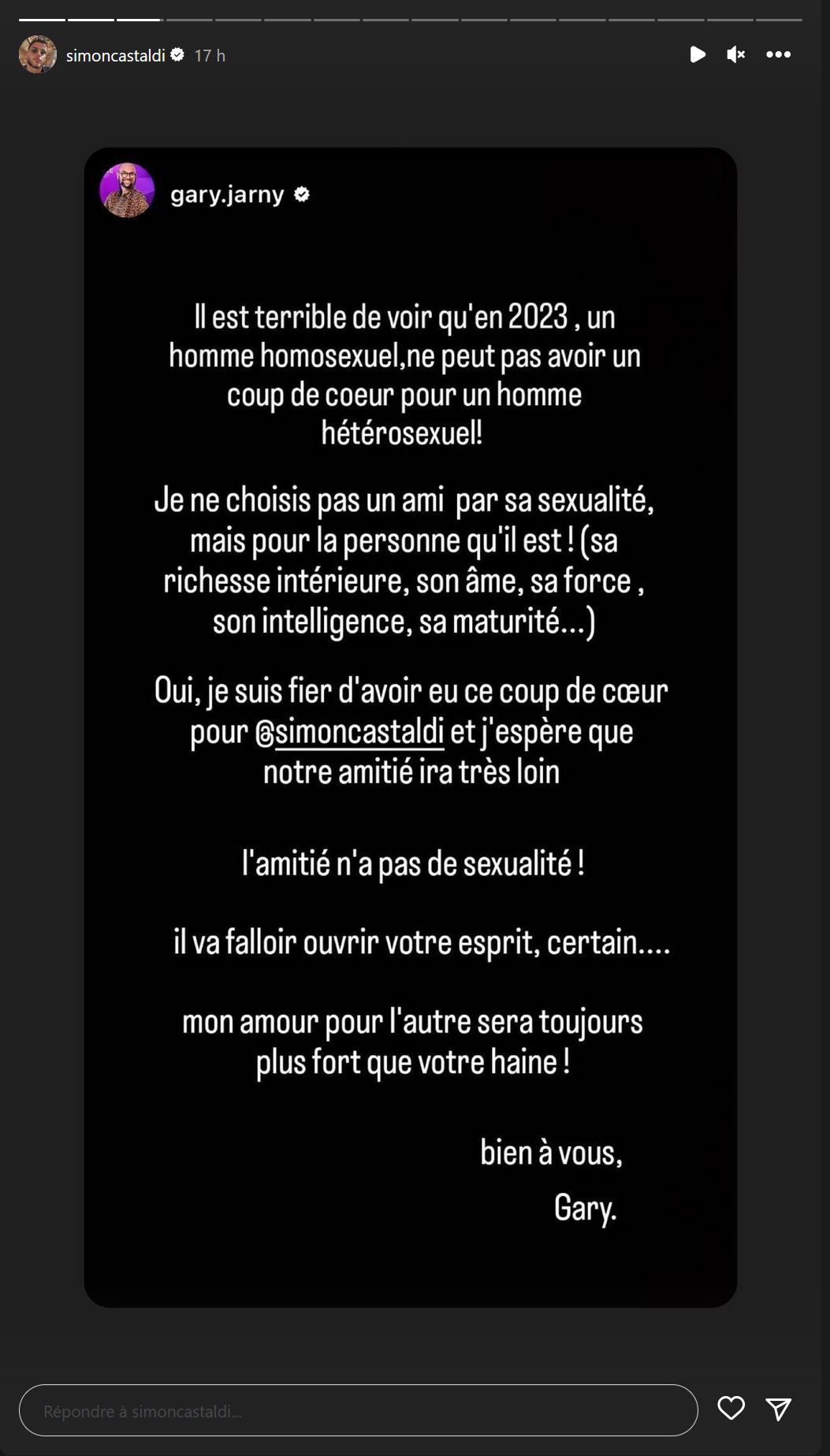 Gary Jarny (Les Cinquante) critiqué après sa déclaration à Simon Castaldi : il réplique !