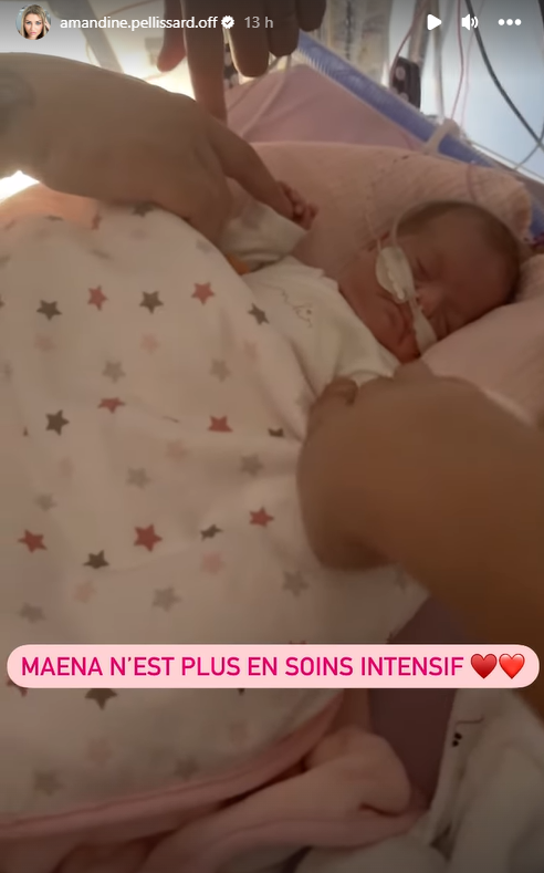 Amandine Pellissard : bonne nouvelle concernant sa fille Maéna "On commence à voir le bout"