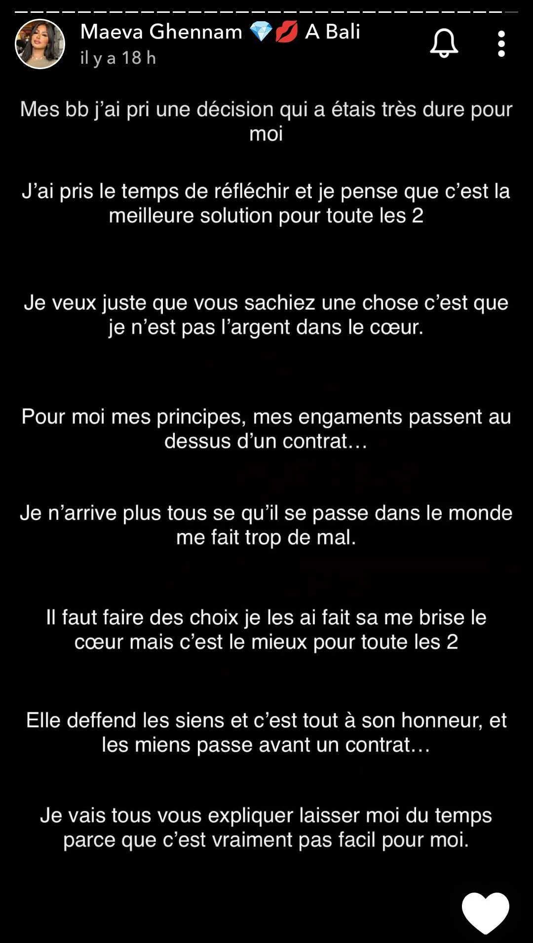 Maeva Ghennam a-t-elle quitté l’agence de Magali Berdah ? "Les miens passent avant un contrat"