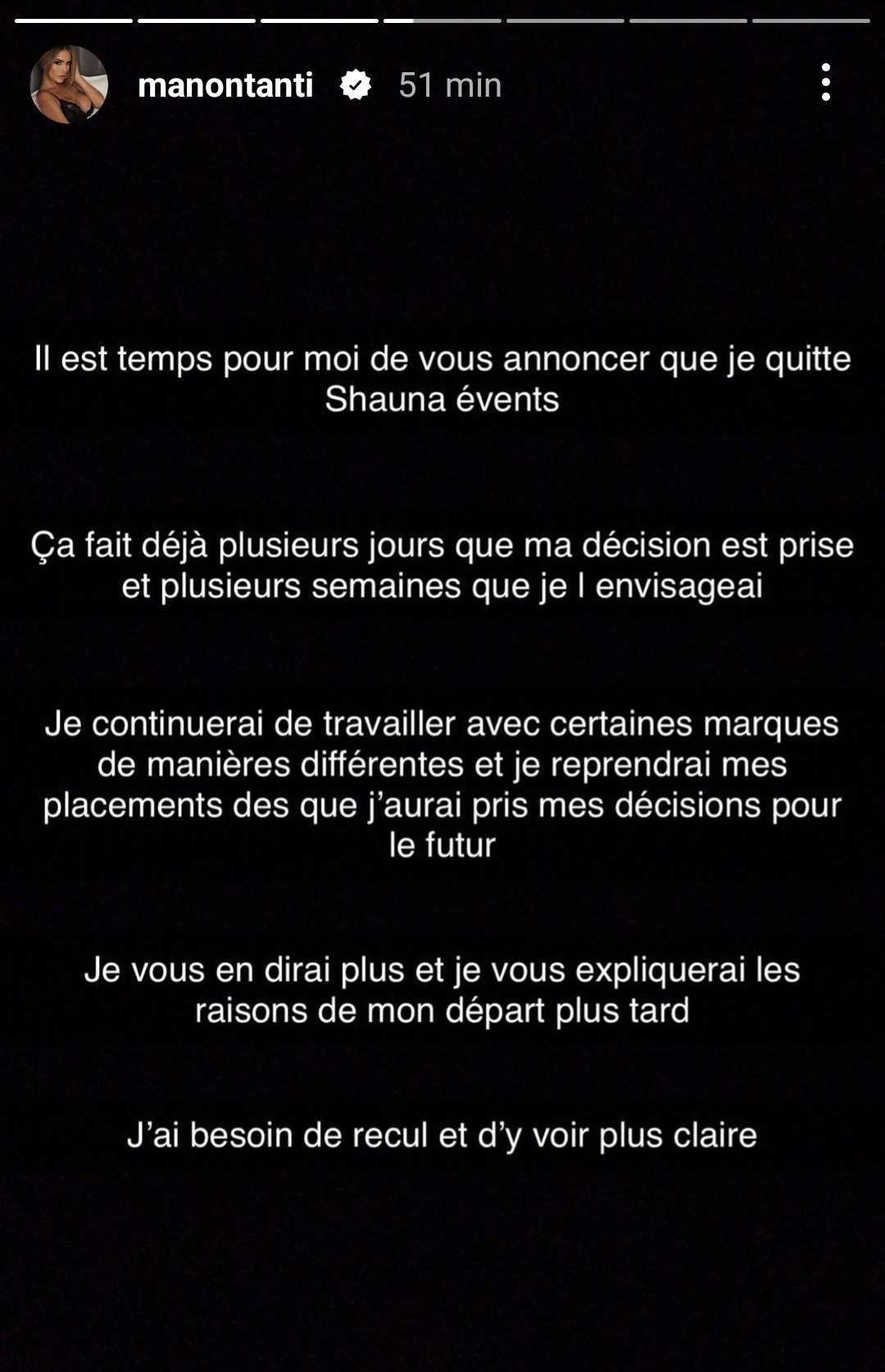 Manon Marsault et Julien Tanti quittent Shauna Events : "Ça fait des mois que je bouillonne"