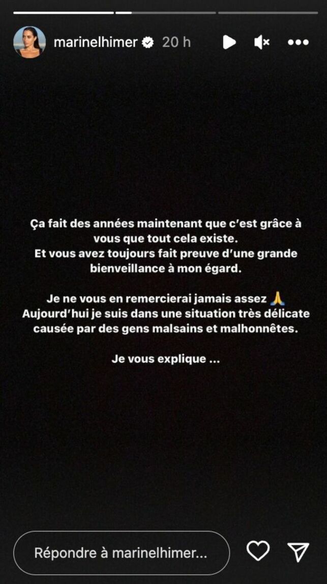 "Je ne peux plus garder le silence" : le message désespéré de Marine El Himer