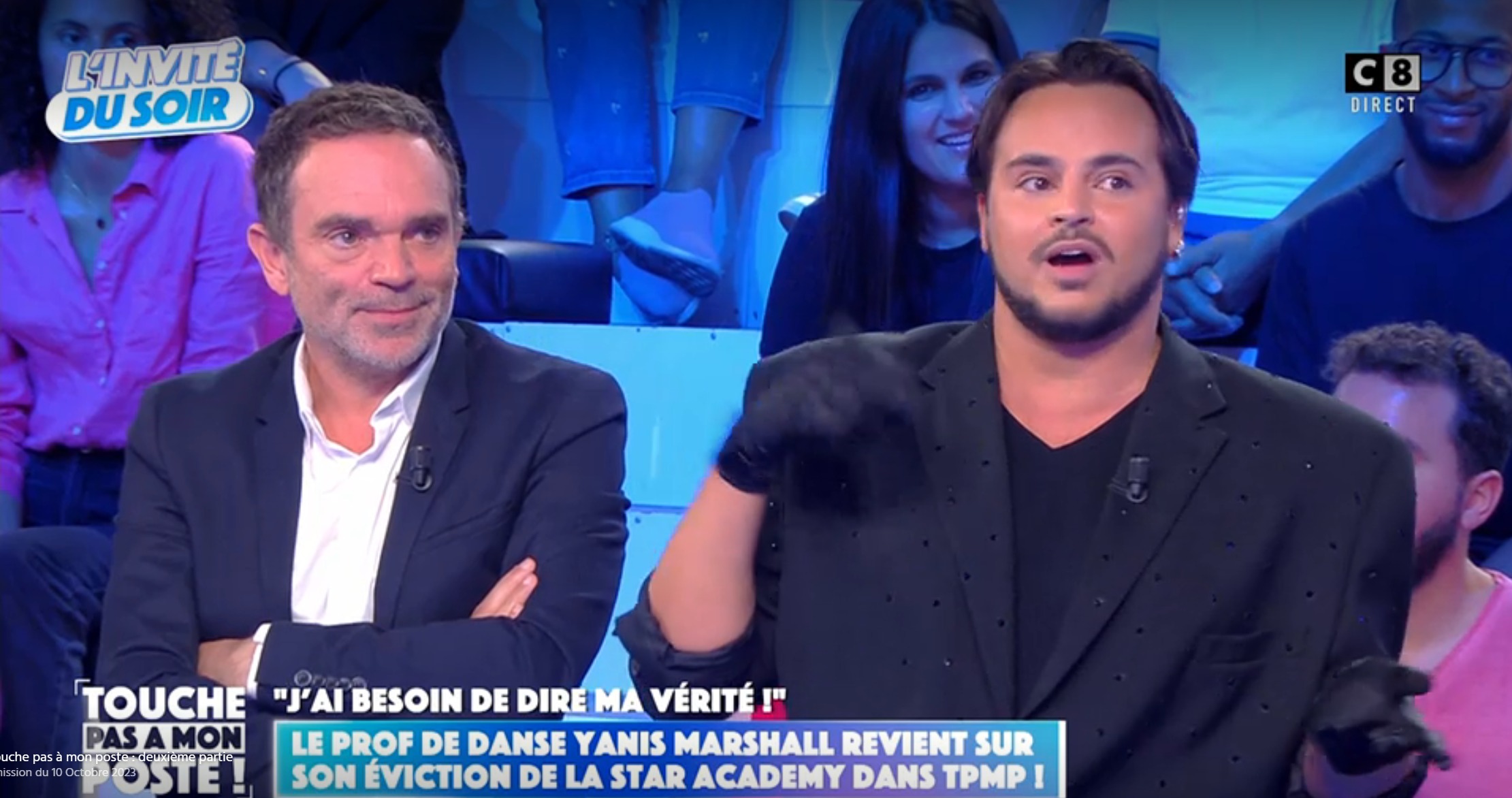 "Tu me gaves" : échange tendu entre Yanis Marshall et Yann Moix sur le plateau de TPMP