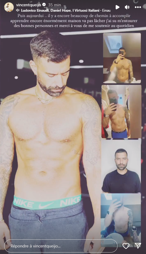 Vincent Queijo : l’ex de Rym Renom dévoile son impressionnante transformation physique