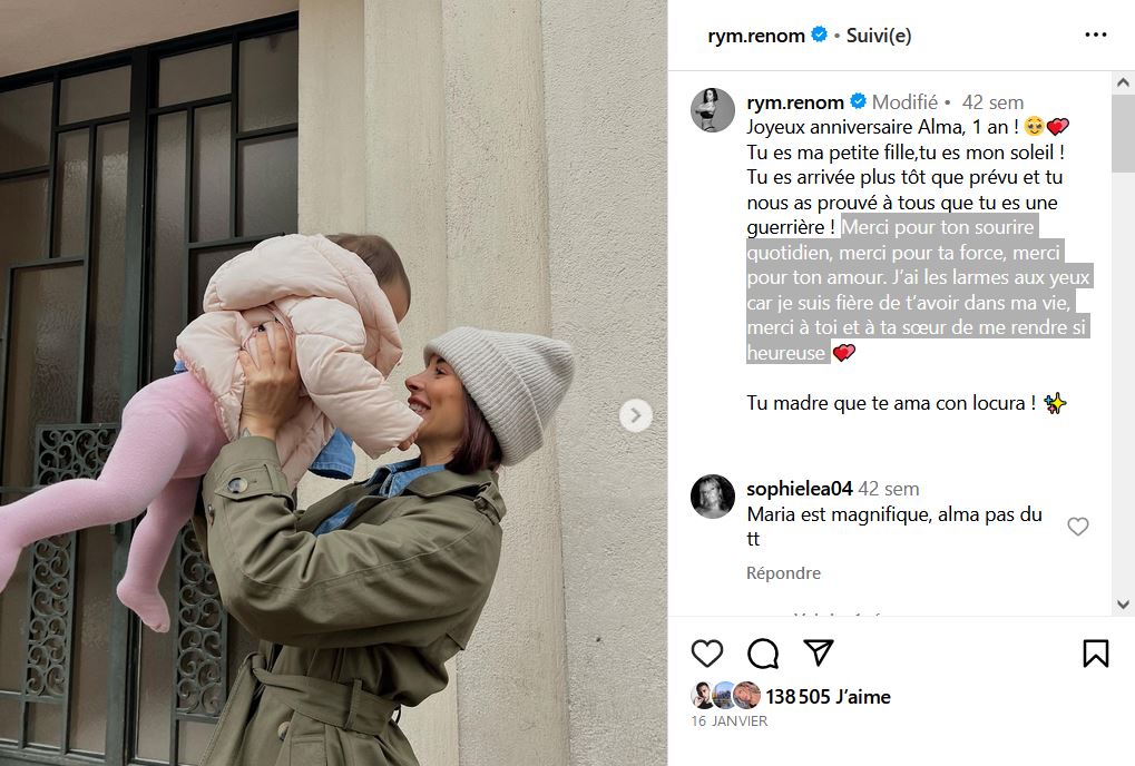 Rym Renom : son année 2023 en dix publications Instagram