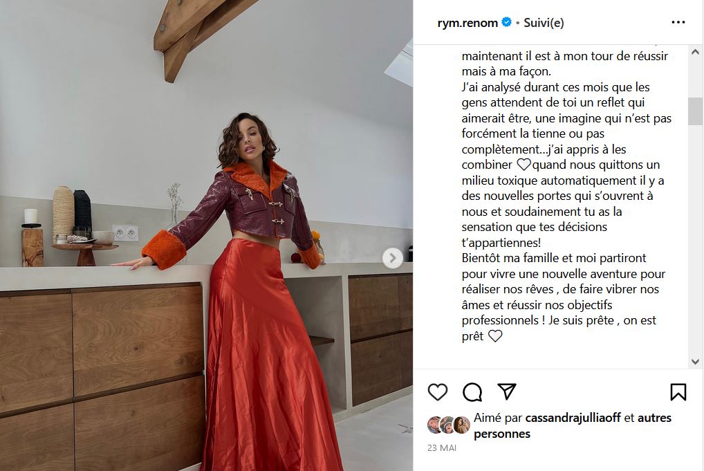 Rym Renom : son année 2023 en dix publications Instagram