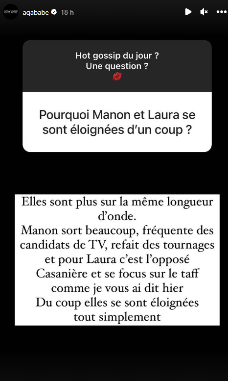 Laura Lempika et Manon Marsault à nouveau en froid ? La raison de leur éloignement dévoilée