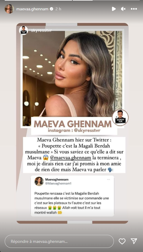 Maeva Ghennam dézingue Poupette Kenza : "C’est la Magali Berdah musulmane"