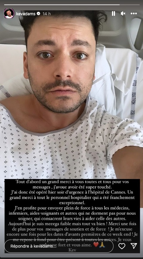 Kev Adams hospitalisé et opéré en urgence, comment se porte l’humoriste ?