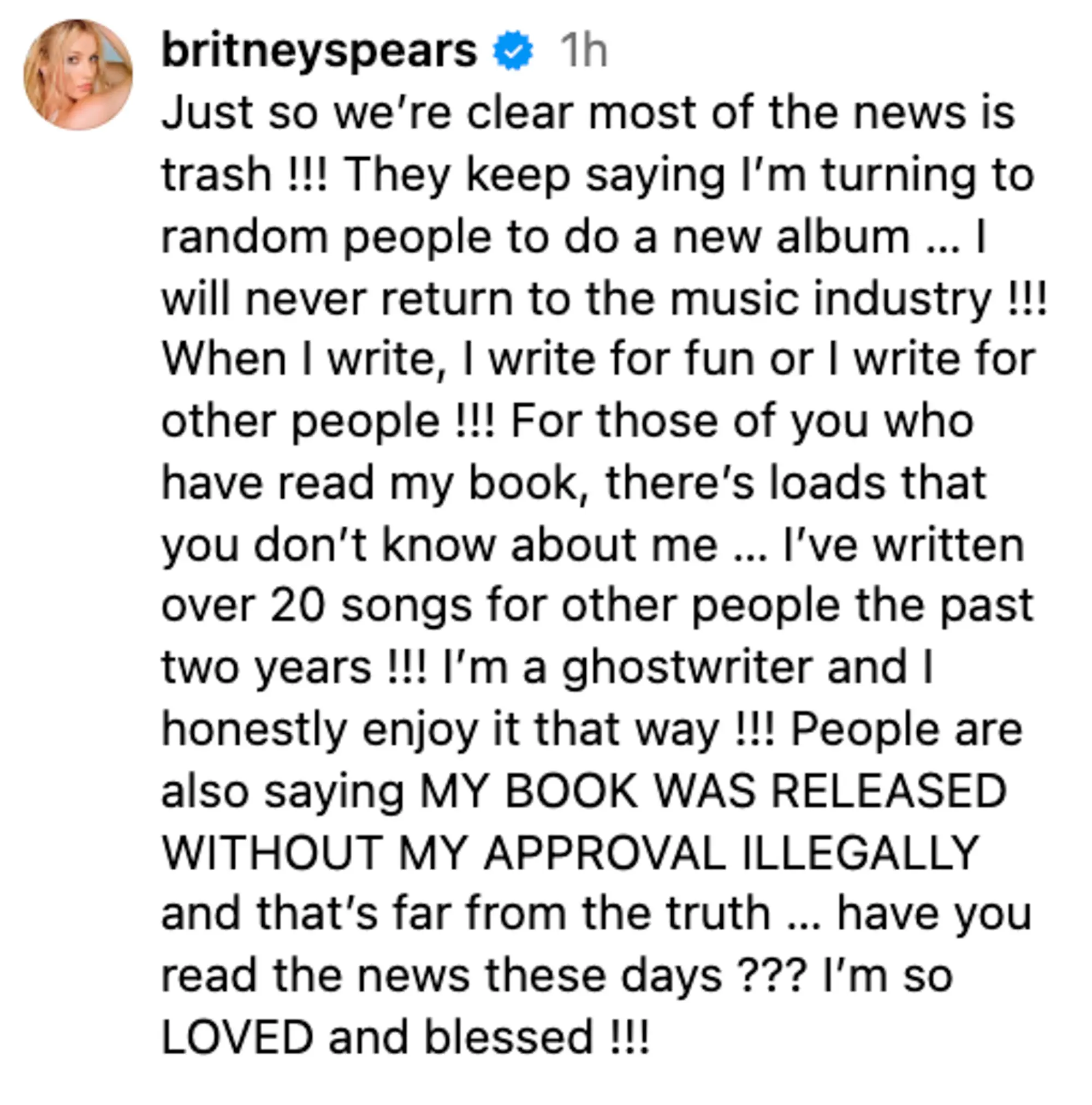 Britney Spears prête à mettre un terme à sa carrière musicale ? "Que ce soit clair…"