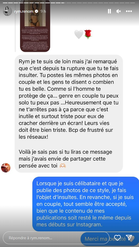 Rym Renom pousse un coup de gueule face aux critiques : "Si je suis en couple…"