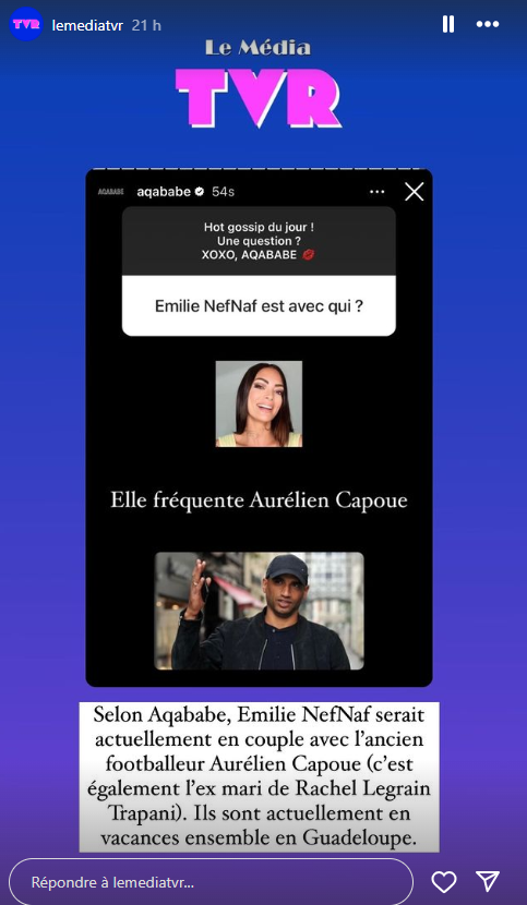 Emilie Nef Naf en couple avec l’ex de Rachel Legrain-Trapani ?