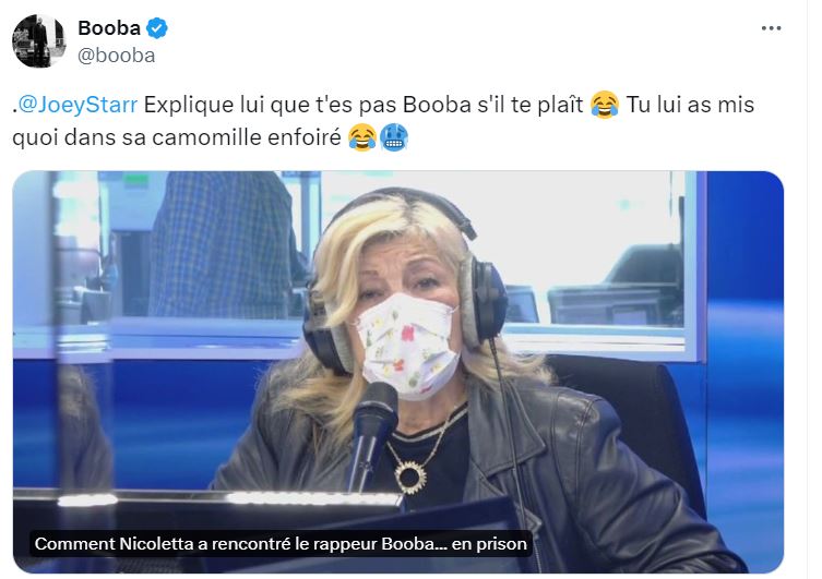 Booba répond à Nicoletta qui affirme l’avoir rencontré en prison : "C'est une très belle histoire…"