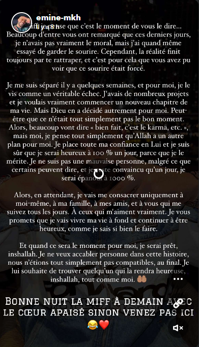 Emine (JLC Family) : l’ex de Maïssane confirme son divorce "Nous n'étions tout simplement pas..."