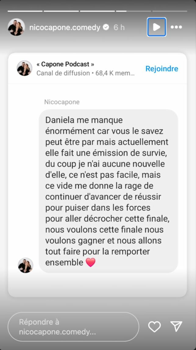 DALS : Nico Capone explique pourquoi il n’a "aucune nouvelle" de sa femme