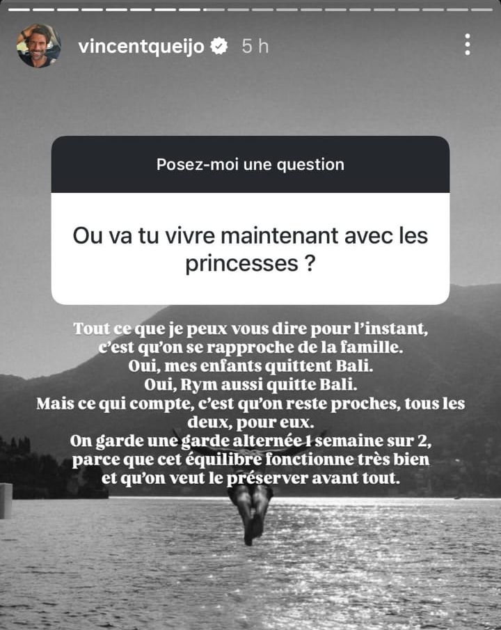 Vincent Queijo quitte Bali avec Rym Renom et leurs enfants : "On se rapproche de la famille"