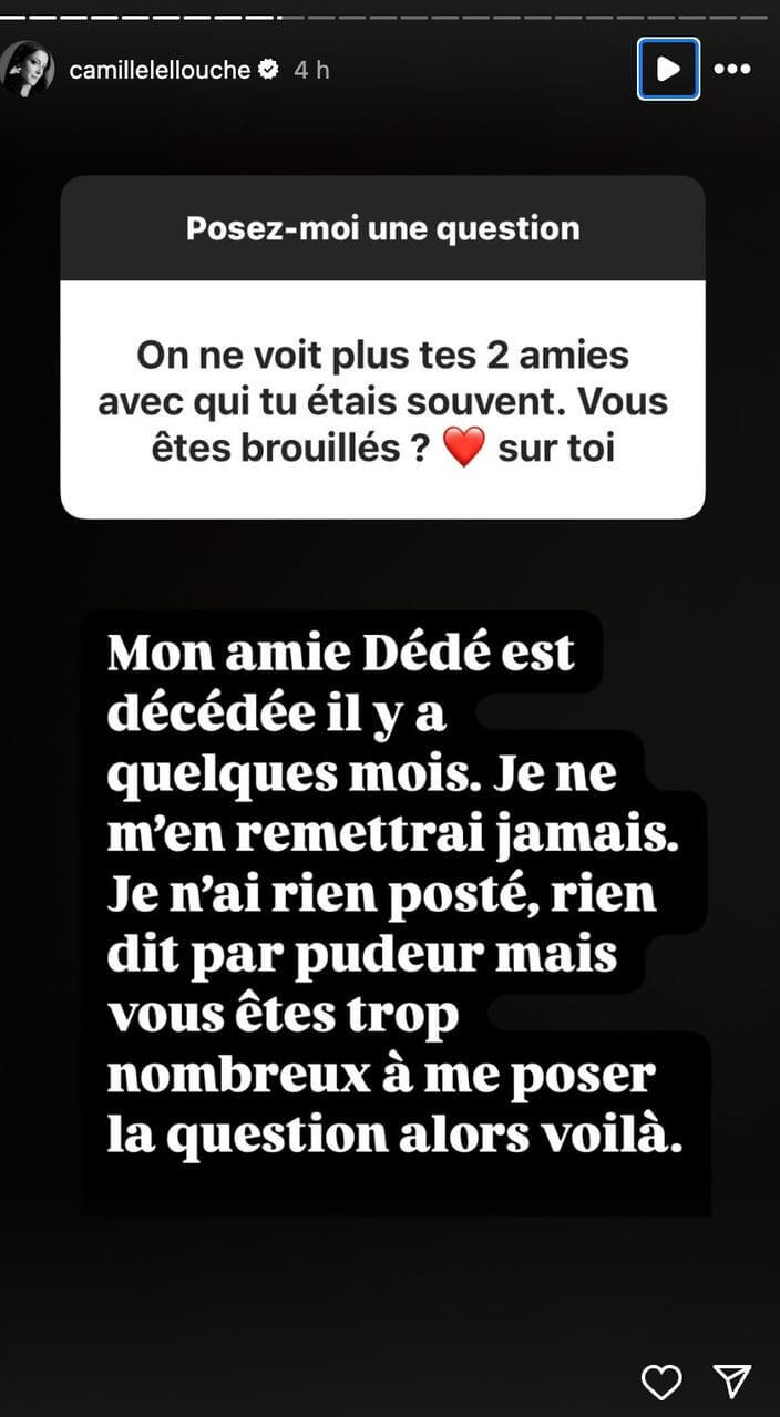 Camille Lellouche annonce la mort de sa meilleure amie : "Je ne m'en remettrai jamais"