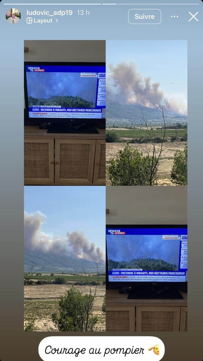 Ludovic (L’amour est dans le pré) et sa chérie face aux incendies qui ravagent l’Aude