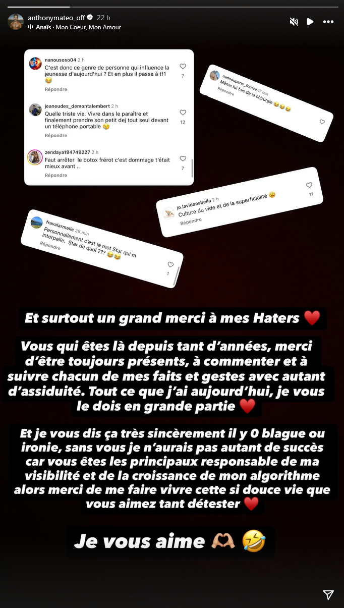 Anthony Matéo dans "Sept à Huit" sur TF1, il révèle la scène qui a été coupée au montage !