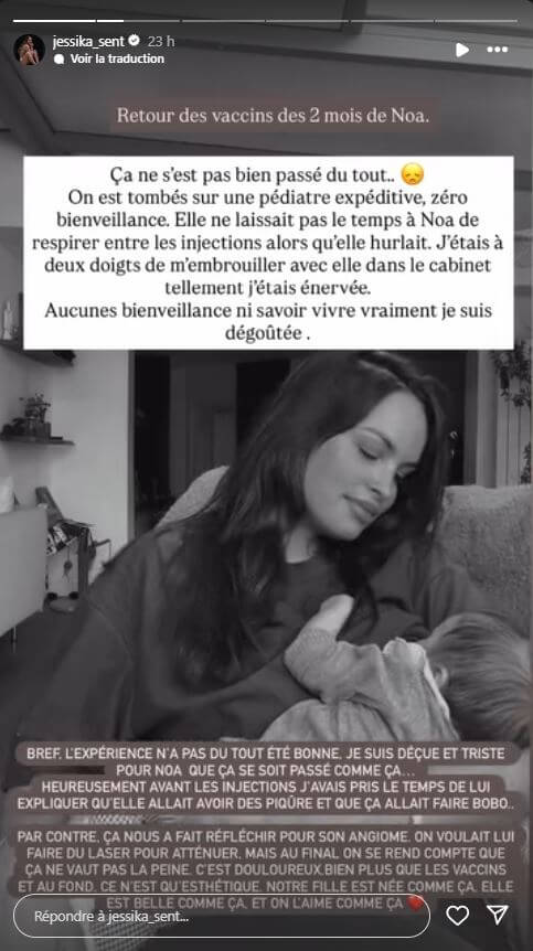 Jordan Mouillerac : sa compagne s'exprime après un rendez-vous chez la pédiatre avec leur bébé… "Elle hurlait"