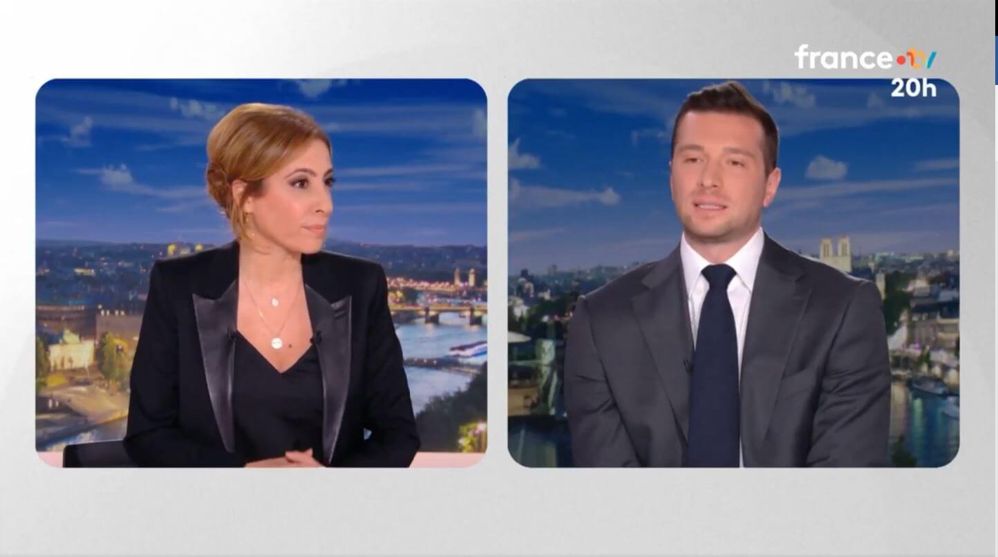 Léa Salamé pousse Jordan Bardella dans ses retranchements : "Vous voulez augmenter les impôts…" Léa Salamé pousse Jordan Bardella dans ses retranchements : "Vous voulez augmenter les impôts…"