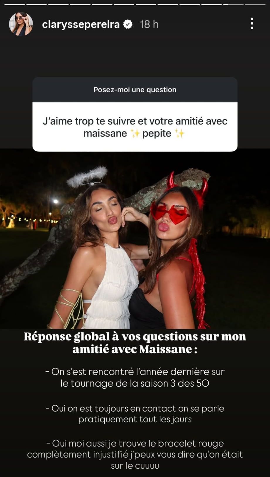 Clarysse remet en cause une décision de Lucie Mariotti : "Je trouve ça complètement injustifié"