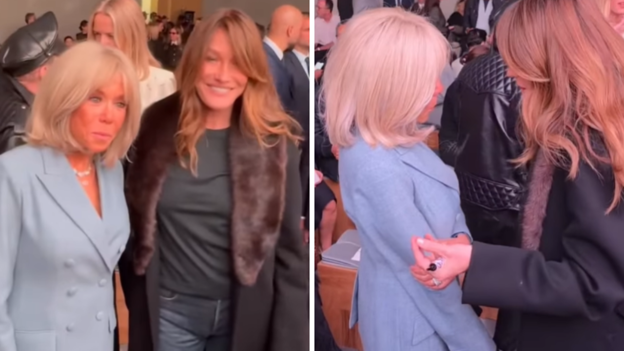 Brigitte Macron et Carla Bruni : leur mystérieux échange en marge du défilé Dior intrigue...