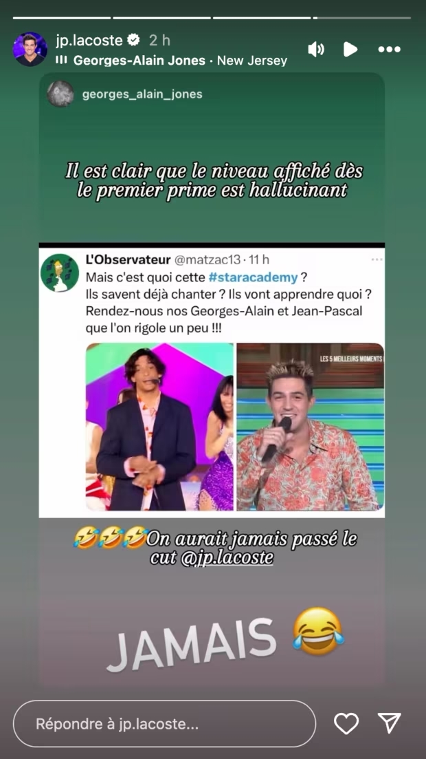 Star Academy : Jean-Pascal et Georges-Alain hilares face au niveau des candidats de la saison 13