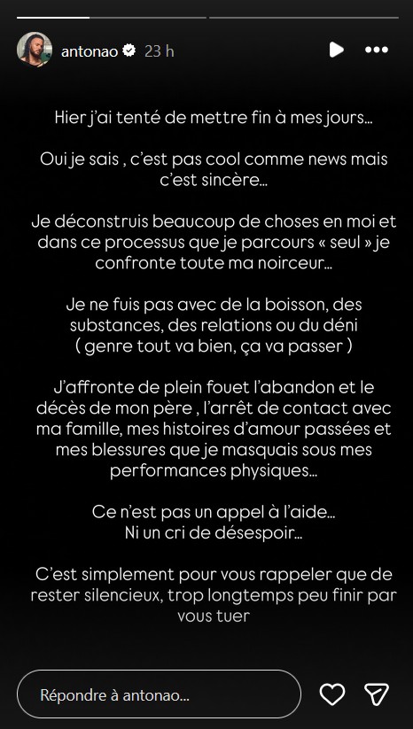 "J’ai tenté de mettre fin à mes jours" : Anthony Amar (Koh-Lanta) explique son terrible geste