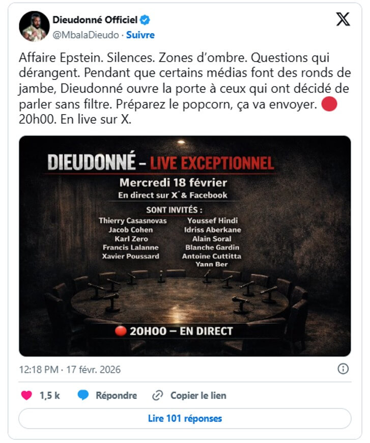 Blanche Gardin nie fermement toute collaboration avec Dieudonné : "Il n'a jamais été question…"
