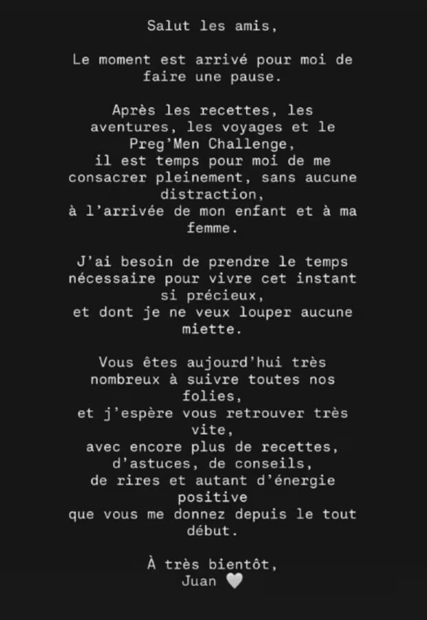 Juan Arbelaez bientôt papa : le chef cuisinier fait une grande annonce… "Il est temps pour moi…"