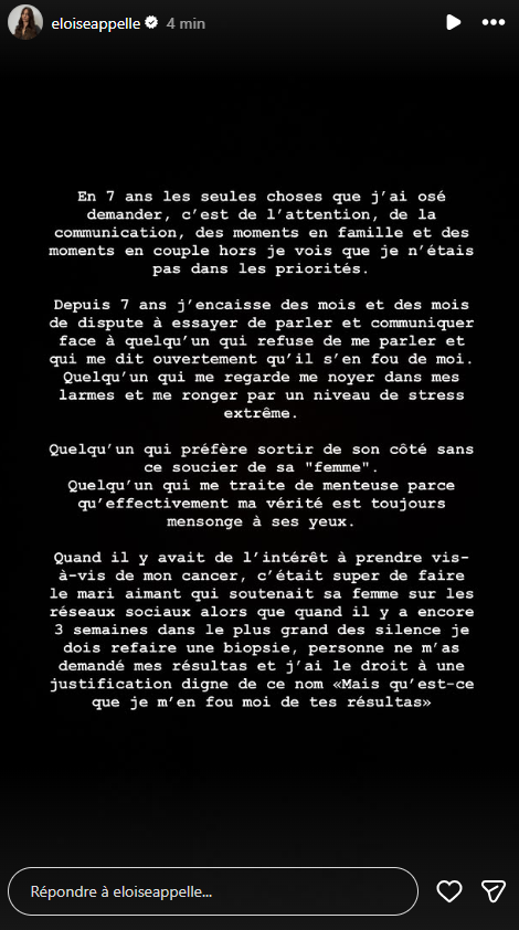 Éloïse Appelle à bout : ses confidences bouleversantes sur son couple avec Nacca… "Depuis 7 ans j'encaisse"