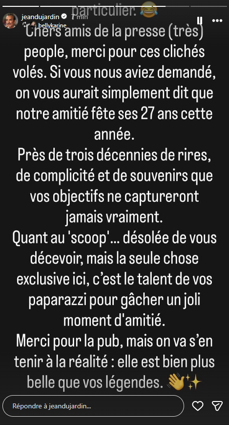 Jean Dujardin séparé de Nathalie Péchalat et à nouveau en couple ? Il répond aux rumeurs… et ça vaut le détour