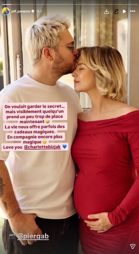 Jeff Panacloc bientôt papa pour la troisième fois : "La vie nous offre parfois des cadeaux magiques"