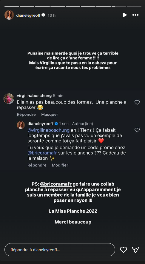 "Miss Planche 2022" : attaquée sur son physique, Diane Leyre répond avec humour