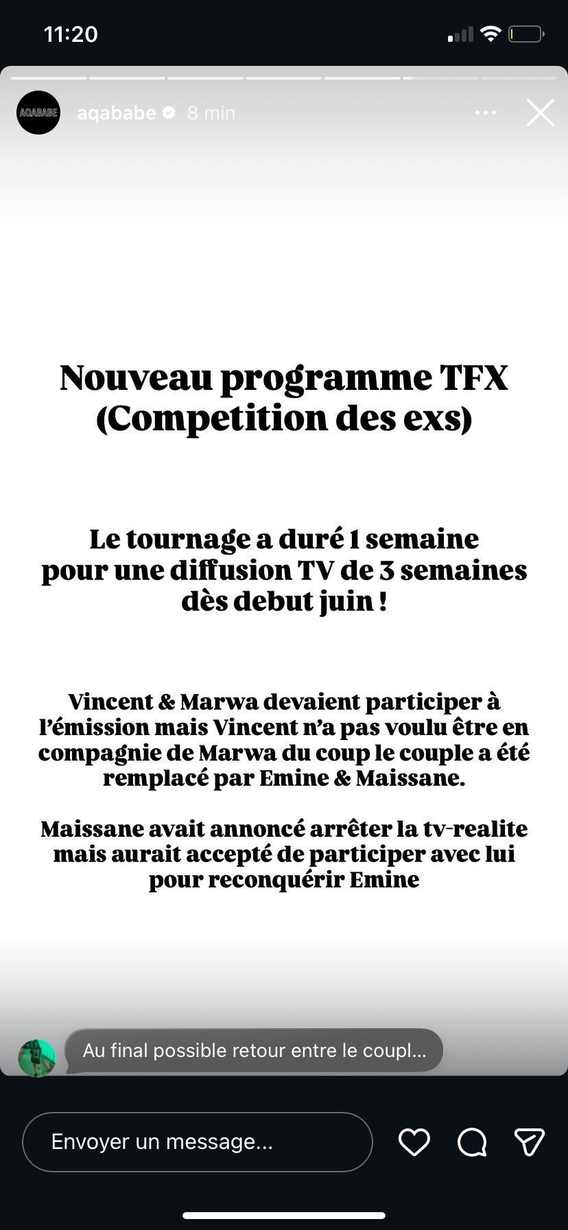 Kevin Guedj et Carla Moreau, Vivian Grimigni et Beverly Bello, Emine et Maïssane Aghioul… Les ex à l'honneur dans une nouvelle émission de TFX ?