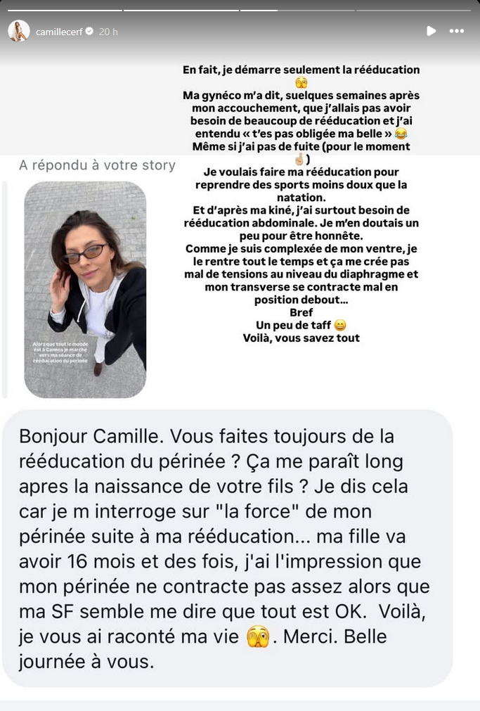 Camille Cerf transparente sur son post-partum : ce complexe qui lui cause des douleurs