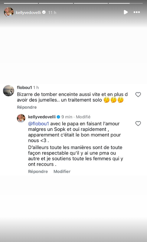 "Pas de papa ?" : Kelly Vedovelli répond cash aux questions sur le père de ses jumeaux