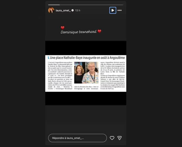 Nathalie Baye bientôt honorée dans une ville de France : la réaction émue de sa fille Laura Smet