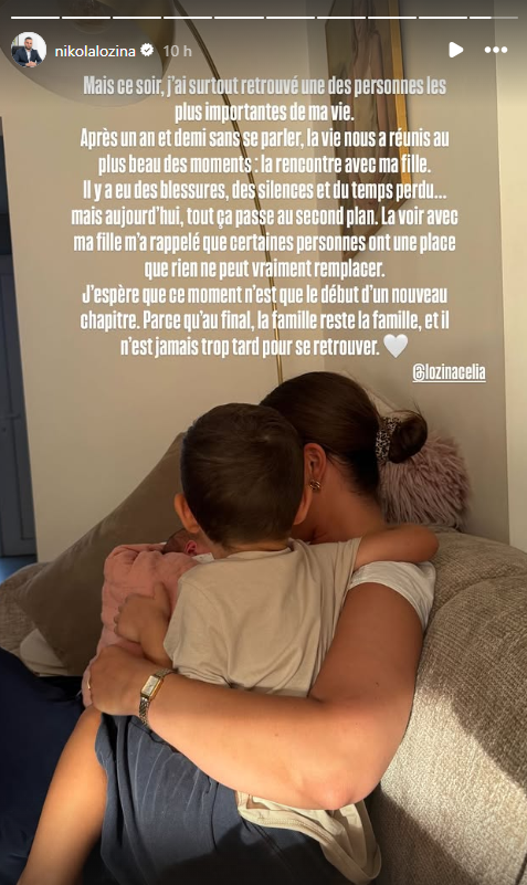 "Après un an et demi sans se parler" : Nikola Lozina papa... sa fille au cœur d’une merveilleuse réconciliation