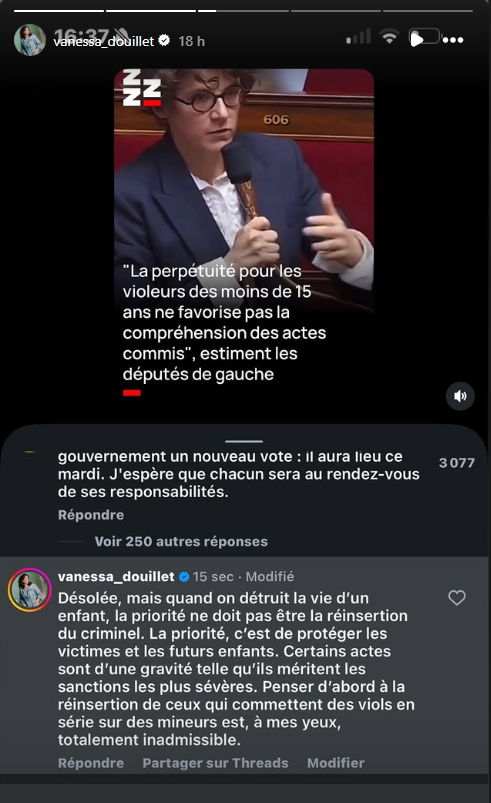 "La priorité, c'est de protéger les enfants" : Vanessa Douillet interpelle les députés...