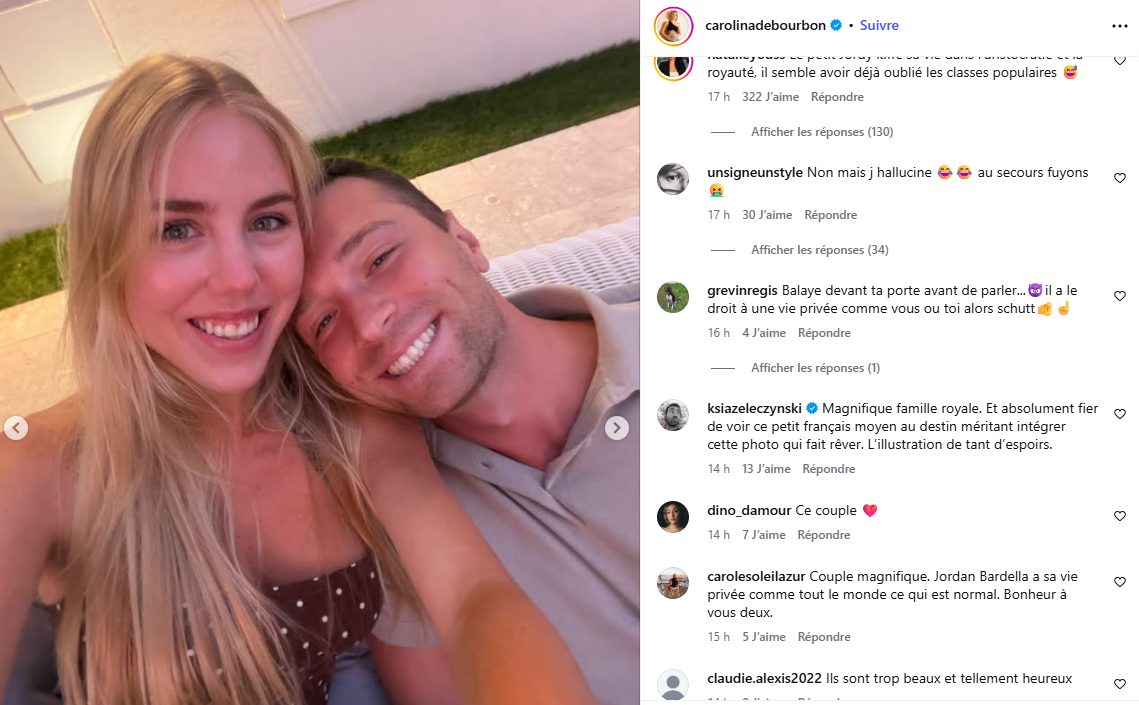 Jordan Bardella et Maria-Carolina en vacances : ce cliché qui fait réagir